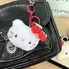 Lindo Chica Corazón Fresa Pastel Peludo Hellokitty Melody Llavero Colgante Regalo Novia