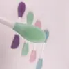 Cepillo de Silicona para Mascarilla Facial de Doble Cabezal Limpieza de Poros Aplicador de Mascarilla de Barro Herramienta de Belleza Portátil Un Paquete