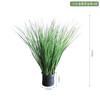 Simulación de hierba de espadaña, hierba de caña, rama única, pajar para hacer paisajes de bricolaje, pajar, césped, césped artificial verde, decoración de paisajes