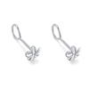 Brincos de Prata de Lei S999 para Mulheres Brincos de Verão de Prata de Lei Brincos de Gancho para Orelha Brincos de Design Nicho da Moda Brincos para Piercing de Orelha Joias de Prata