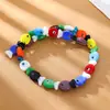 Dibujos Animados Versátil Agujero Recto Pez Pequeño Colorido Cuentas de Vidrio DIY Accesorios de Manualidades con Cuentas Pulsera Collar Joyería Cuentas Cuentas