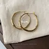 Brincos de Argola com Pigmento de Prata S925 para Mulheres Geométricos Círculo Estilo Frio Elegante Moda Argola de Orelha Design de Nicho Brincos Simples