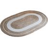 Tapete Oval de Tecido de Rattan e Corda de Palha Celebrado na Internet Fotográfica Tapete Decorativo para Quarto Casa de Hóspedes Hotel Quarto Modelo