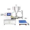 ZONESUN Máquina de Enchimento Semi-automática de Grânulos com Duplo Parafuso Pasta Viscosa com Grânulos Geleia Molho Worcestershire Máquina de Enlatamento