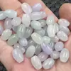Pedras Soltas de Jade Bashaan Gelo Tipo, Contas de Arroz, Contas de Buda, Contas de Jade Transparente Gelo Verde Claro, Pulseira Lulutong, Colar, Contas da Fortuna
