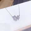 Collar de Mariposa Retro Temperamento Súper Hada Cadena para Clavícula Femenino Moderno Versátil Collar para Mujer Exquisito Lujo Ligero