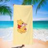 Toalla de Playa de Dibujos Animados de Winnie the Pooh para Nadar en el Mar, Toalla de Baño de Dibujos Animados de Secado Rápido y Absorbente, Linda y Personalizada Especial para Bañarse