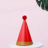 Decoración de Sombrero de Cumpleaños de Bola de Pelo para Repostería de Fiesta Accesorios para Fiesta de Disfraces Adornos para Fiestas Infantiles y de Adultos