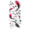 Venta al por mayor de pegatinas de tatuajes de flores, tatuajes de dragón, mariposas, melanina, flores, tótem, texto, pegatinas de tatuajes.