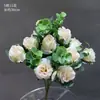 Flores Blancas Materiales Flores de Boda Flores de Seda Materiales Florales Decoración de Techo de Salón de Bodas Flores Flores Artificiales Flores para Arcos Arreglo Floral Arte Floral