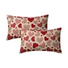 Funda de Almohada para el Día de San Valentín Transfronteriza, Decoración de Ambiente Festivo, Funda de Cojín para Sofá del Hogar, Funda de Cojín para Dormitorio con Estampado de Amor