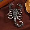 Broche de escorpión de pedrería vintage abrigo de hombre abrigo pin de insecto accesorios ropa de doble uso accesorios en stock venta al por mayor