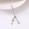 Cadena de Extensión Ajustable de Corazón de Melocotón Deslizable de Acero Inoxidable Pulsera de Perlas Cadena de Acabado con Colgante de Corazón de Melocotón Cadena para Joyería DIY