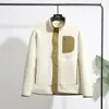 Chamarra unisex de polar en morado, gris oscuro, blanco roto, verde militar, negro y azul marino para invierno y primavera