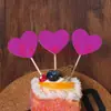 Suministro directo de fábrica tarjeta de corazón tarjeta de amor banderín de tarjeta suministros de decoración para hornear pasteles al por mayor un paquete de 10