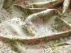 Tecido jacquard de cetim de flor de pêssego de brocado estético antigo tingido de fios de turquesa fresca roupas femininas de embreagem sapato de tecido