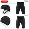 Bolsa de cintura masculina calça de compressão quinta calça profissional para atletismo corrida maratona calças esportivas absorção de umidade secagem rápida bolso à prova d'água