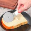 Nuevo cortador de pizza de rodillo multifunción transfronterizo herramientas de cocina en stock venta al por mayor rueda de pizza de acero inoxidable de 6.5 cm