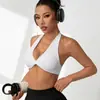 Top esportivo com suporte para o pescoço transfronteiriço, roupa esportiva para atividades ao ar livre, roupa íntima esportiva à prova de choque, colete de yoga para corrida e fitness de secagem rápida