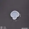 Molde de Silicona para Colgante de Resina de Cristal DIY Adornos de Animales Hechos a Mano Gatito Nota Musical Copo de Nieve Delfín Hipopótamo Colgantes