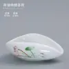 Chá de Porcelana Branca Chá de Porcelana de Lótus Chá de Cerâmica Apreciação Chá Pá Chá Apreciação Colher de Chá Kung Fu Tea Set Arte Arte Chá Acessórios Cerimônia