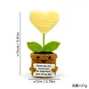 Adornos de Tarjetas Inspiradoras Emocionales de Lana Tejidos a Mano Suculentos de Energía Positiva Maceta de Venta Caliente Transfronteriza Adornos de Cactus