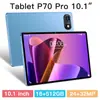 Tableta PC Transfronteriza de 10.1 pulgadas P70 Android 512G soporta WiFi y Bluetooth, obtenida directamente del fabricante TK para entrega directa