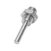 Mini Torno Z011 Mandril de Três Castanhas/Mandril de Quatro Castanhas Z011A + Haste de Conexão para Furadeira Elétrica M12*1
