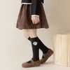 Calcetines largos nuevos para niñas transfronterizos, calcetines hasta la rodilla para niños de primavera y otoño, calcetines de dibujos animados de princesa para niñas de otoño, venta al por mayor