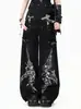 Pantalones Jeans Largos Unisex Hip Hop Holgados Adelgazantes Parcheados Camuflaje Lavado Streetwear Americano Punk Oscuro Transfronterizos