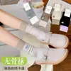 Nuevos Calcetines Sin Costuras Bordados Estilo Coreano para Primavera y Verano, Calcetines con Cachorros de Dibujos Animados, Calcetines de Media Pantorrilla Bloques de Color Estilo Universitario para Mujer, Calcetines Holgados Blancos y Negros