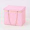 Bolsa de Embalaje de Cadena Cuadrada Grande Cuadrillé Romboidal Plegable Atmósfera Fuerte Bolsa de Regalo de Flores Bolsa de Regalo de Flores Ramo de Flores Caja de Embalaje Creativa
