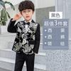 Terno pequeno para meninos outono novo terno infantil estampado bronzeamento performance vestido de dama de honra peça única entrega