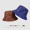 Aliexpress Sombrero de Pescador Reversible Temu Venta al por Mayor Estampado de Espiga Sombrero de Pescador Ala Ancha Fabricante Protección Solar Ala Ancha
