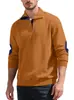 Sudadera Jacquard Bordada Henry para Hombre de Europa y América, de Otoño e Invierno, Holgada, Casual, Deportiva, con Cuello mao, Abotonada, Moderna
