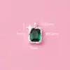 Acessórios de Joias Estilo Japonês Prata Esterlina 925 Estrela Quadrada com Zircônia Incrustada Pingente Material DIY Feito à Mão Pingente para Pulseira