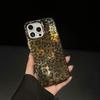 Adecuado para funda de teléfono Apple 16promax personalizada con estampado de leopardo japonés y coreano para iPhone 15 estéreo Saturn 14 rígida 13 creativa