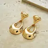 Pendientes Geométricos Irregulares de Estilo Metalero Europeo y Americano, Pendientes de Nicho Transfronterizos de Alta Gama, Elegantes Accesorios para Orejas de Mujer
