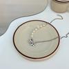 Collar de Perlas con Lazo de Diseño Nicho Dongdaemun Coreano Moda Retro Cadena para Clavícula ins para Mujer Combinable