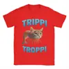 Meme Italiano Brainrot Ropa Trippi Troppi Camiseta Unisex Algodón