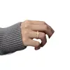 Anillo de Doble Capa con Forma de Cruz de Venta Caliente Transfronteriza de Comercio Exterior, Estilo Nuevo, Personalizado para Mujer, Moda Simple Europea y Americana, Anillo Versátil de Alta Gama