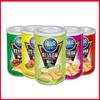 Latas de 45g de papas fritas kobic (48 latas en la caja completa/10 meses de vida útil) barbacoa original de res y pollo con tomate