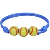 ¡Wow Amazon más vendido pulsera de baloncesto béisbol cordón encerado tejido softbol tenis fútbol Copa del Mundo accesorios de pulsera