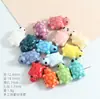 Cuentas sueltas de cerámica de animales marinos, concha, caracola, estrella de mar, cuentas para ensartar, accesorios para manualidades, agujero recto, accesorios de ropa hechos a mano, cuentas de porcelana