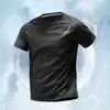 Camiseta Casual Respirável de Gola Redonda para Esportes ao Ar Livre Atacado Transfronteiriço para Homens, Moda de Verão Versátil Confortável Secagem Rápida