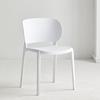 Cadeira Escandinava de Plástico Oca, Empilhável, Banqueta Moderna Minimalista para Quarto e Estudo, Uso Doméstico, Cadeira com Encosto Espessado, Armazenamento