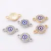 Moda 2019 gota de diamante redondo acessórios de vestuário de óleo pulseira colar metal olho acessórios de joalheria comércio exterior