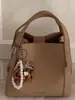 Bolso Cubo de Alta Apariencia Elegante 2026, Bolso Cesta, Bolso de Mano Informal de Nicho Moda Coreana, Bolso Cruzado para Viajar al Trabajo