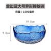 Estilo japonês Phnom Penh martelado vidro transparente Salah Bowl Legumes e Frutas Bowl criativo estilo nórdico prato de frutas vermelhas