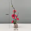 Decoración de Plato de Sashimi, Guarnición de Plato Frío para Catering de Hotel, Decoraciones de Flores y Hierbas de Plástico para Platos, Adornos Pequeños, Flor de Ciruelo de Invierno